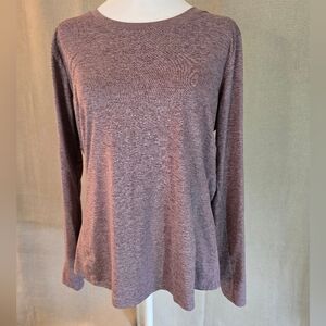 Ridgecut Sz M Women's Activewear Heathered Long Sleeve Top